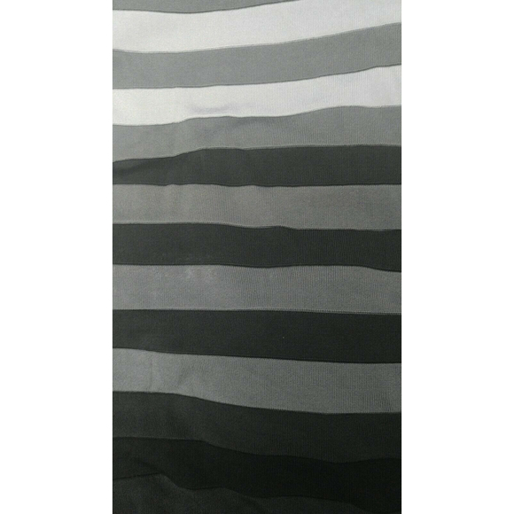 French Connection Sheath Bodycon Pencil Dress 10 Gray Black Ombre Knit - Picture 4 of 6